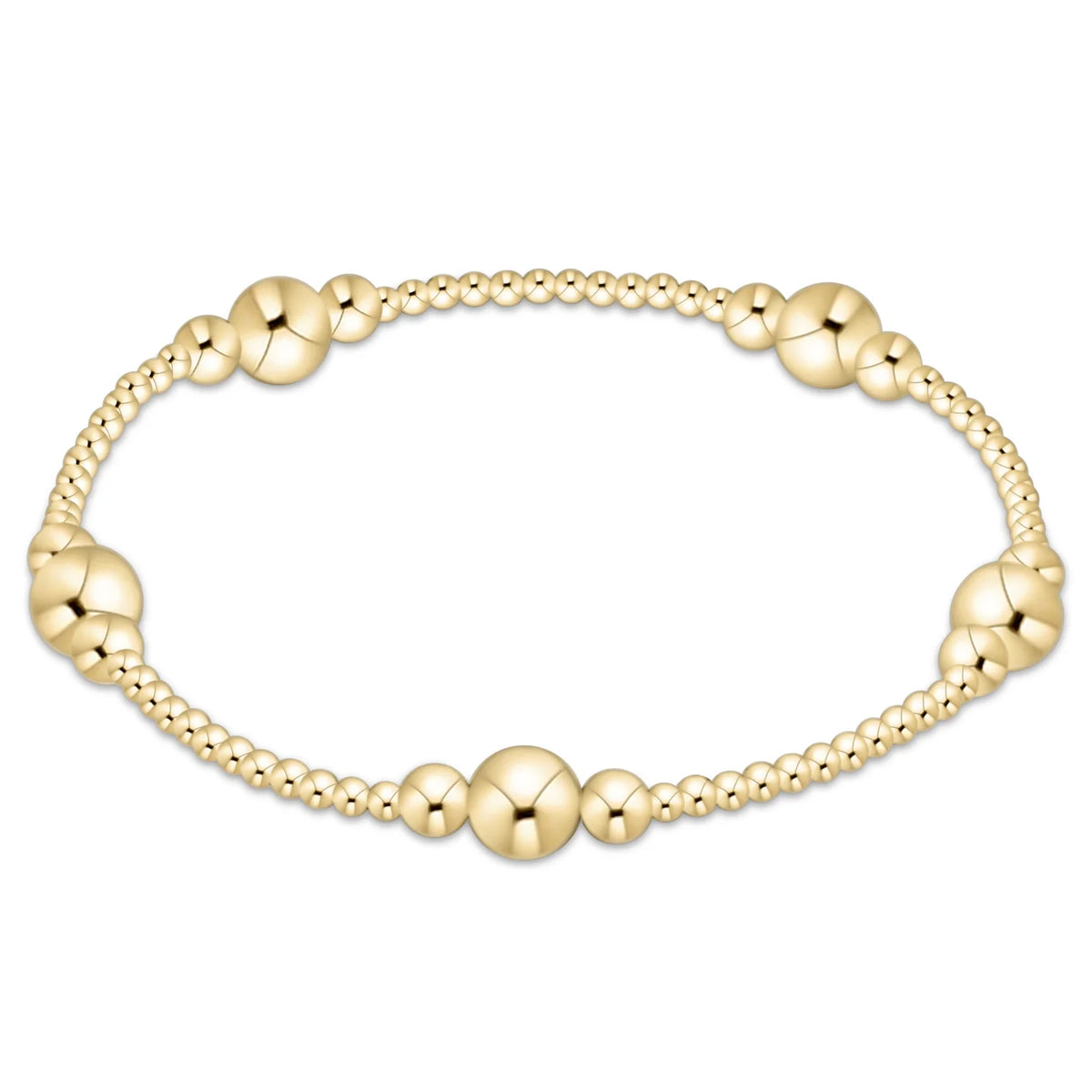 purpose gold 6mm bead bracelet - gold
