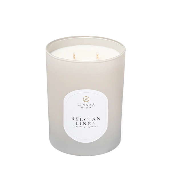 Two-Wick Candle - Scent Belgian Linen