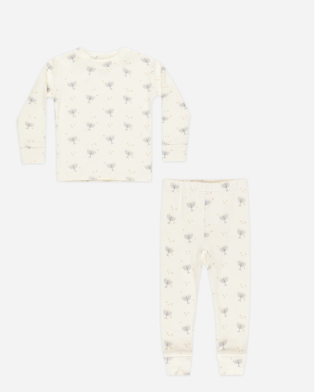 Organic Long Sleeve Pajama Set | Hanukkah