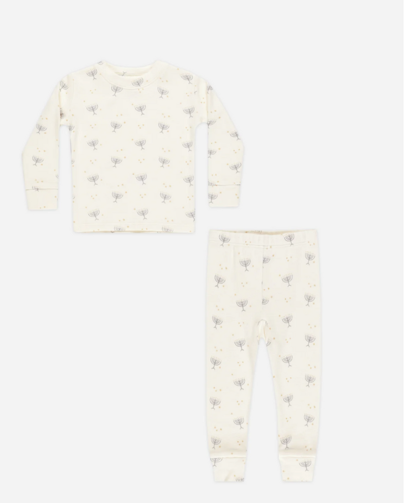 Organic Long Sleeve Pajama Set | Hanukkah