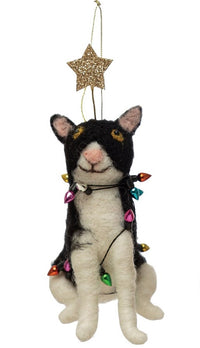 Wool Felt Cat Ornament