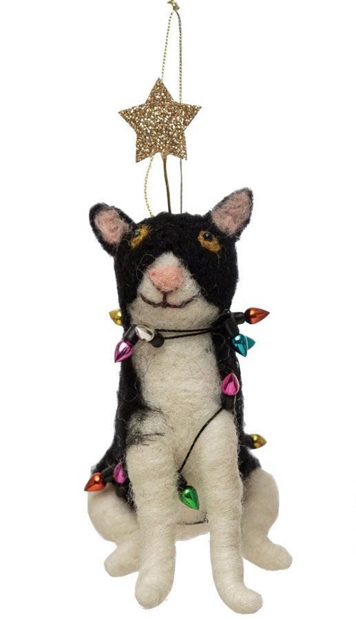 Wool Felt Cat Ornament