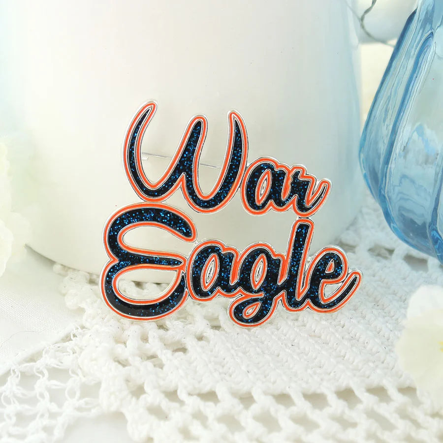 Auburn War Eagle Slogan Pin
