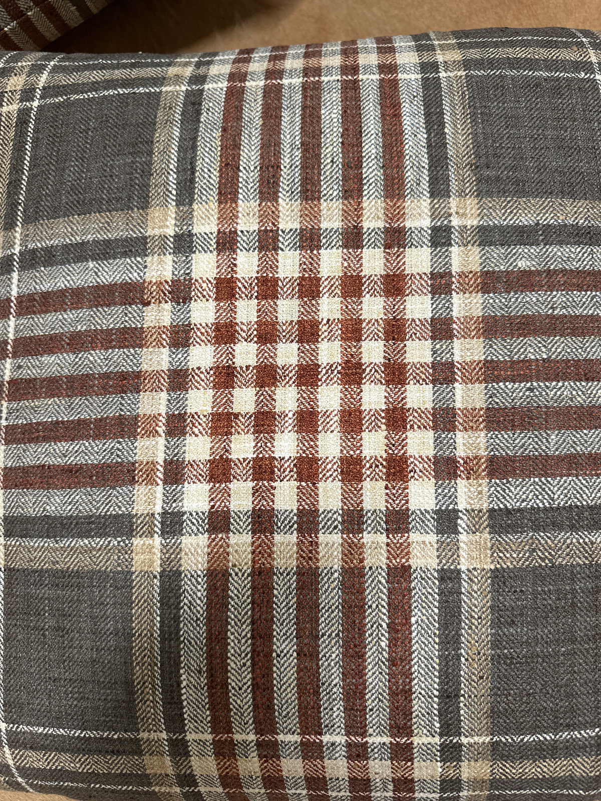 Signet Brick Plaid Pillow (Custom) - 22x22
