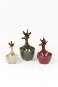 Ceramic Deer Bowls