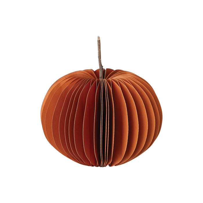 Recycled Paper Folding Honeycomb Pumpkin, Short