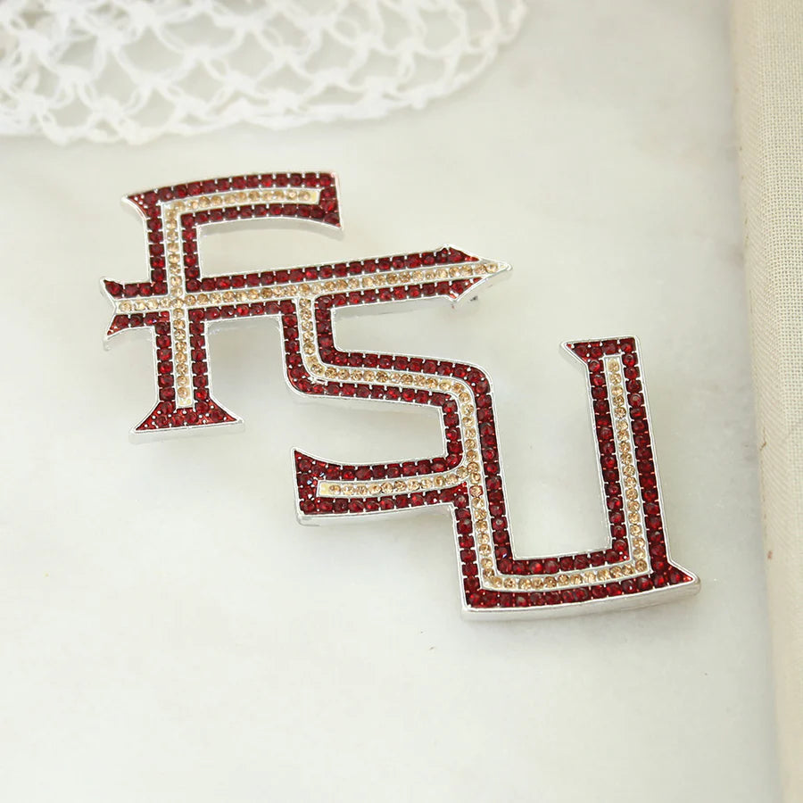 FSU Crystal Logo Pin