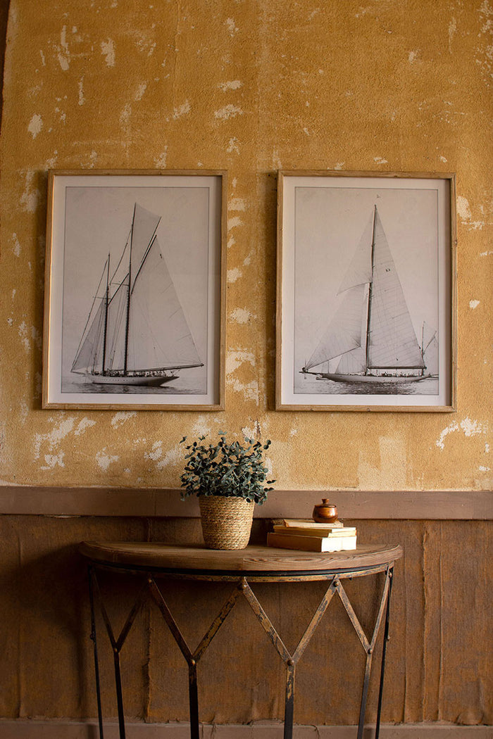 Framed Sailboat Prints - set of 2