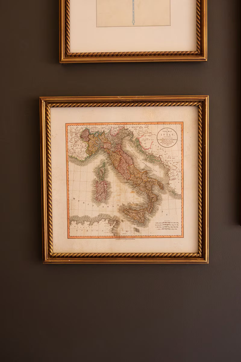 Mixed Framed European Gallery Wall Prints under Glass
