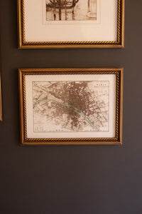 Mixed Framed European Gallery Wall Prints under Glass