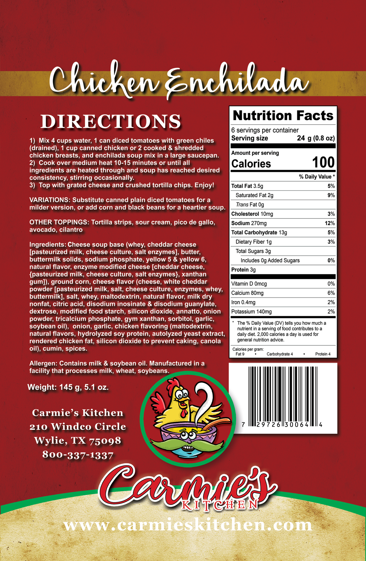Carmie's Kitchen Soup Mixes