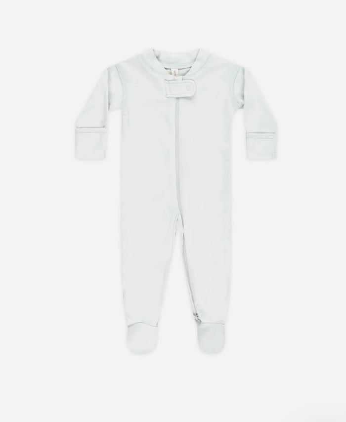 Zip Long Sleeve Sleeper Footie || Fog