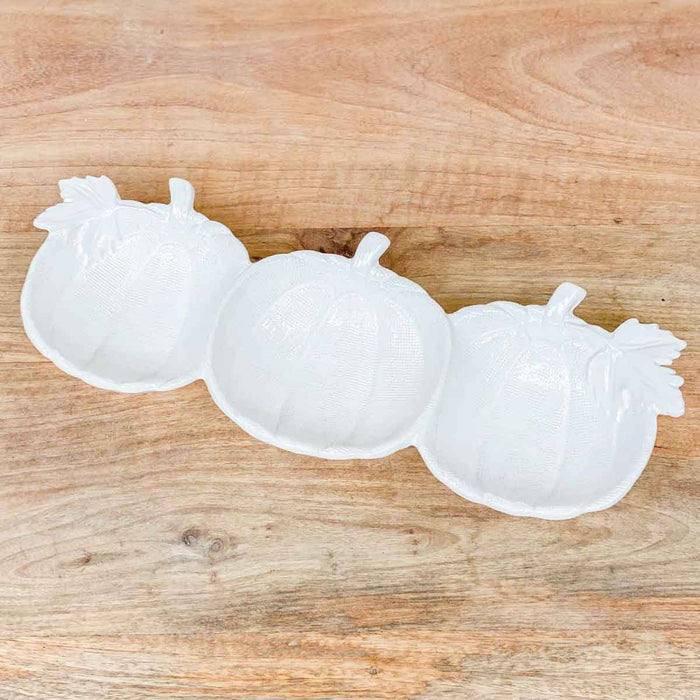 Pumpkin Tri-Server - White