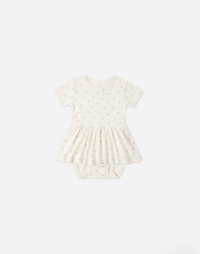 Pointelle Skirted Bodysuit - Petit Fleur