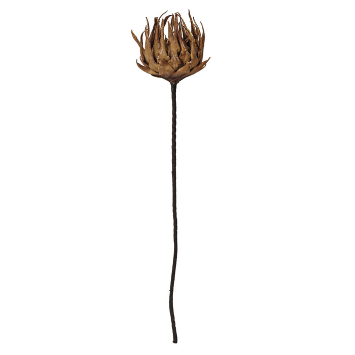 Faux Flower Pick, Camel Color