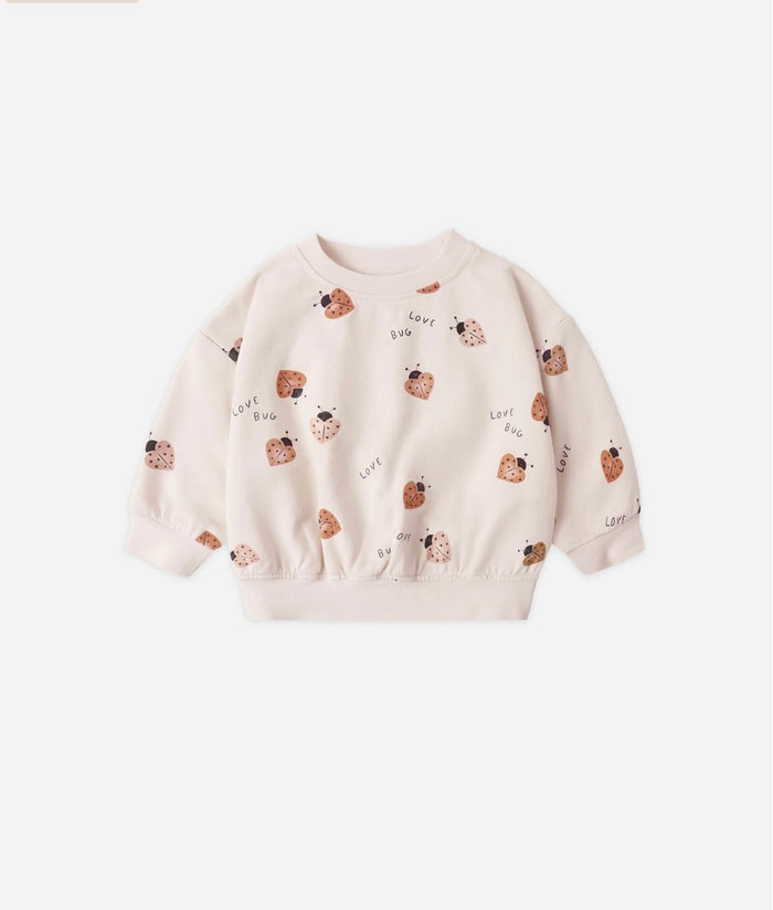 Relaxed Fleece Sweatshirt || Love Bug