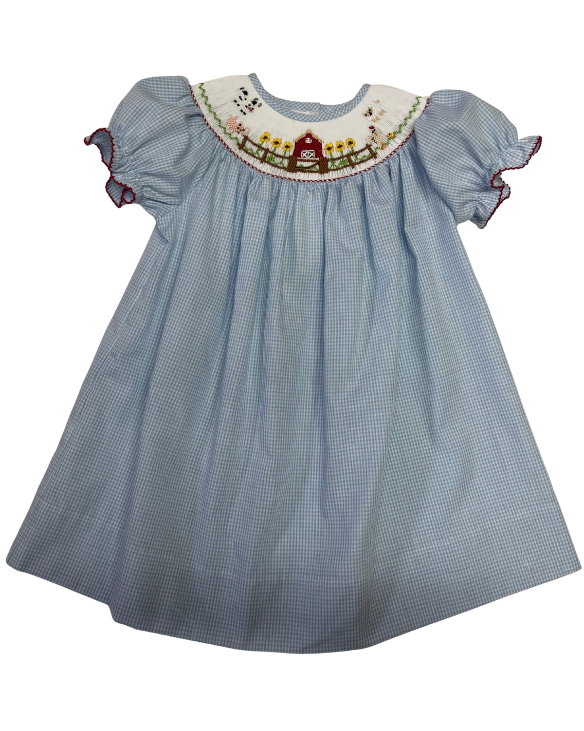 Smocked Dress - Farm Animals