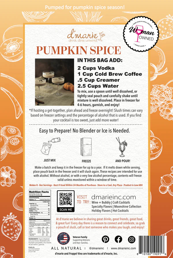 Fall Collection Cocktail Slush Mixes