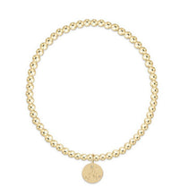 eCOLLEGIATE Classic Gold  3mm Bracelet - w/Disc