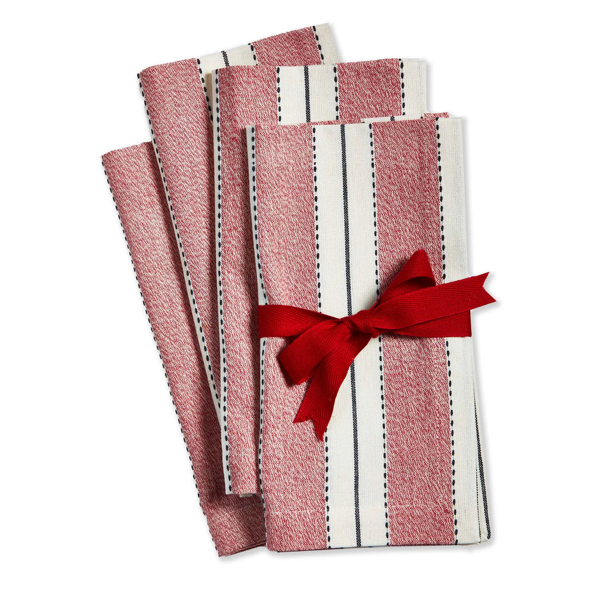 Stripe Napkin, Set of 4 - Red