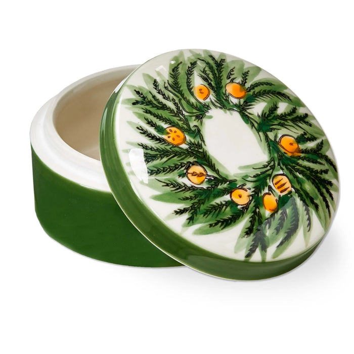 Citrus Grove Trinket Dish w/Lid