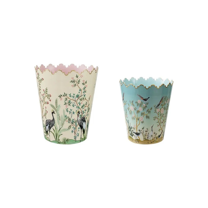 Scalloped Buckets w/Nature Scenes