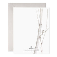 Snowy Birches "Seasons Greetings" Card