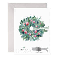 Comfort and Joy Wreath Card