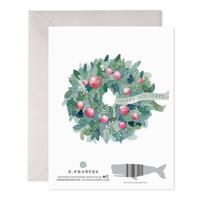 Comfort and Joy Wreath Card