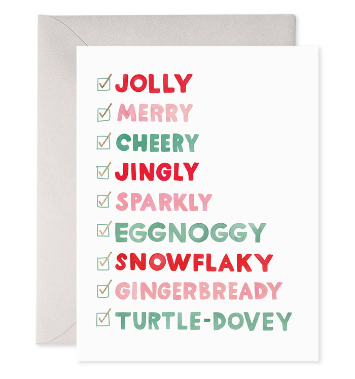 Holiday Checklist Card