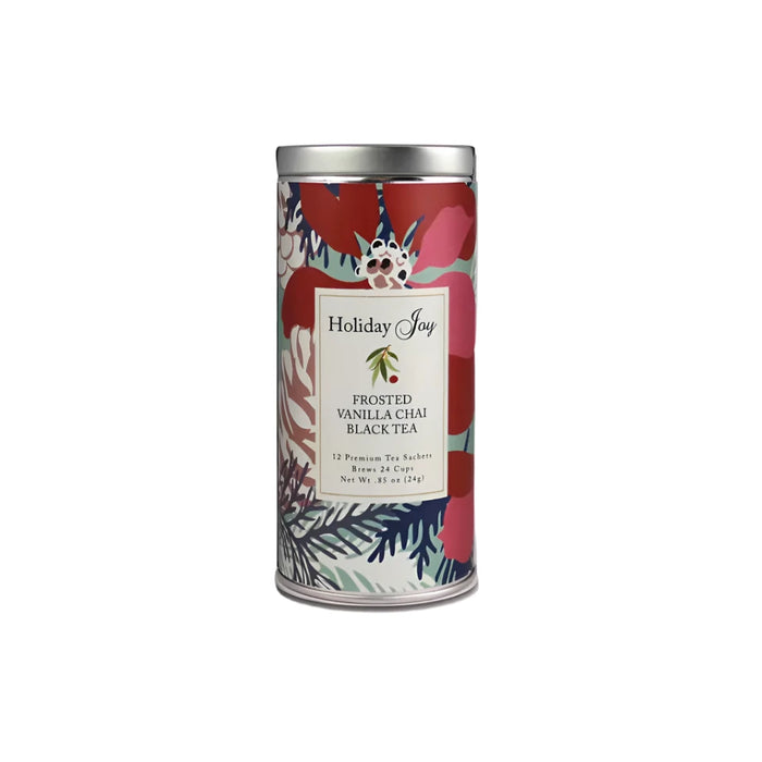 Holiday Joy Frosted Vanilla Chai Tea Tin