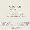 Winter White Statement Glass Candle