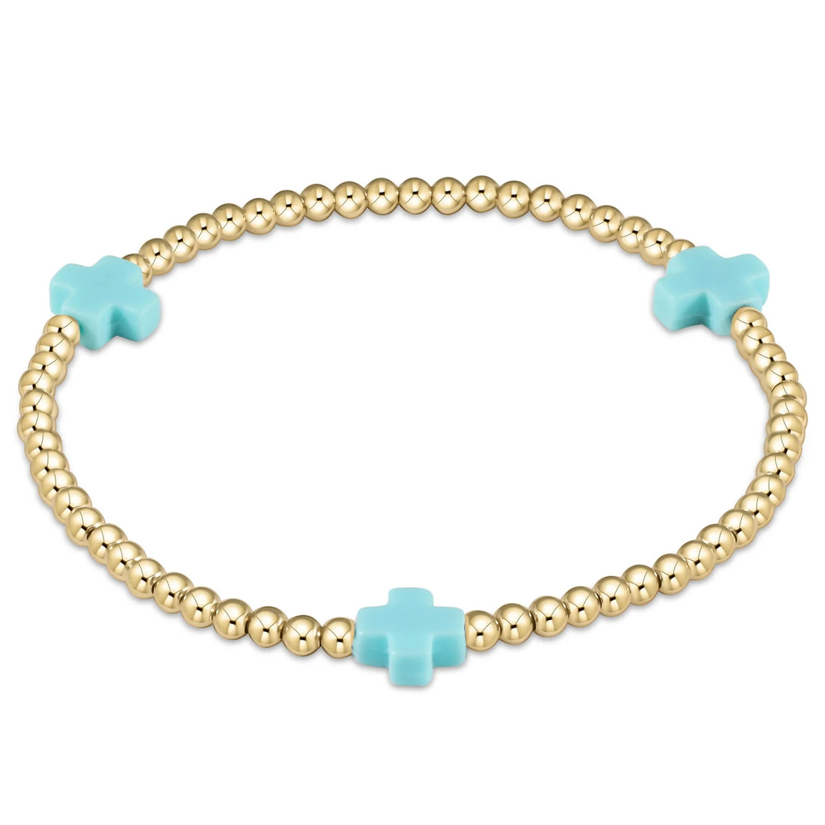 egirl signature cross bracelet gold