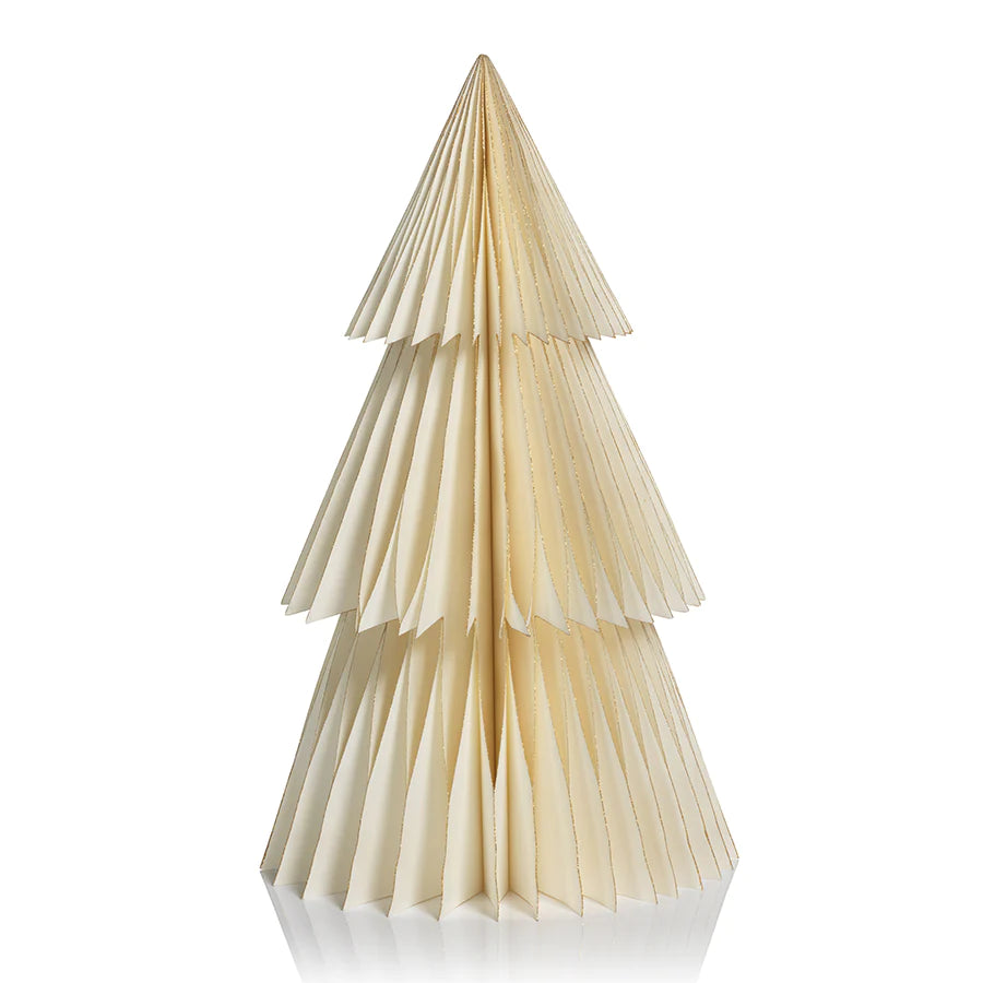 Decorative Ivory Paper Tabletop Tree - 18 in