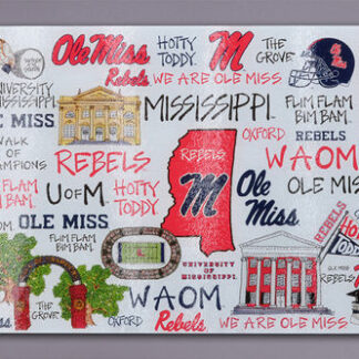 Collegiate Tempered Glass Cutting Board