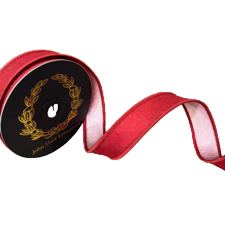 John Mark Ribbon - Dupion Currant-1x10yd