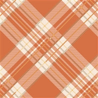 Orange Plaid Napkins