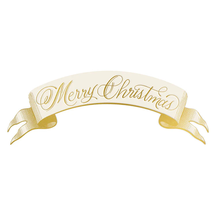 Merry Christmas Banner Table Accent