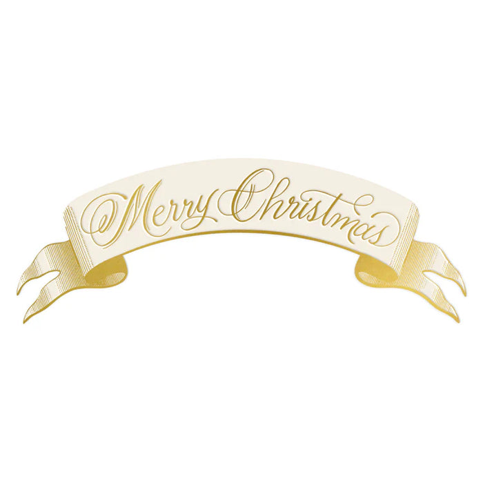 Merry Christmas Banner Table Accent