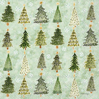 Christmas Tree Pattern Lunch Napkins