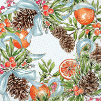 Pinecones and Ribbons Lunch Napkins