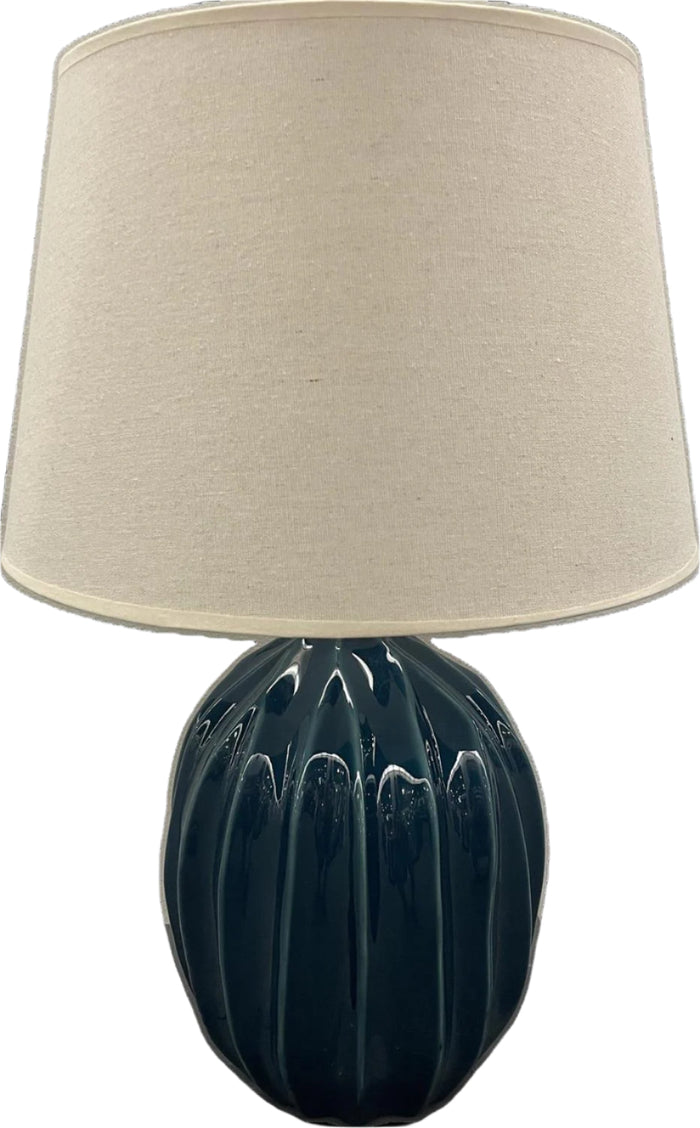 Vertical Waves Lamp w/ Shade - Dark Blue
