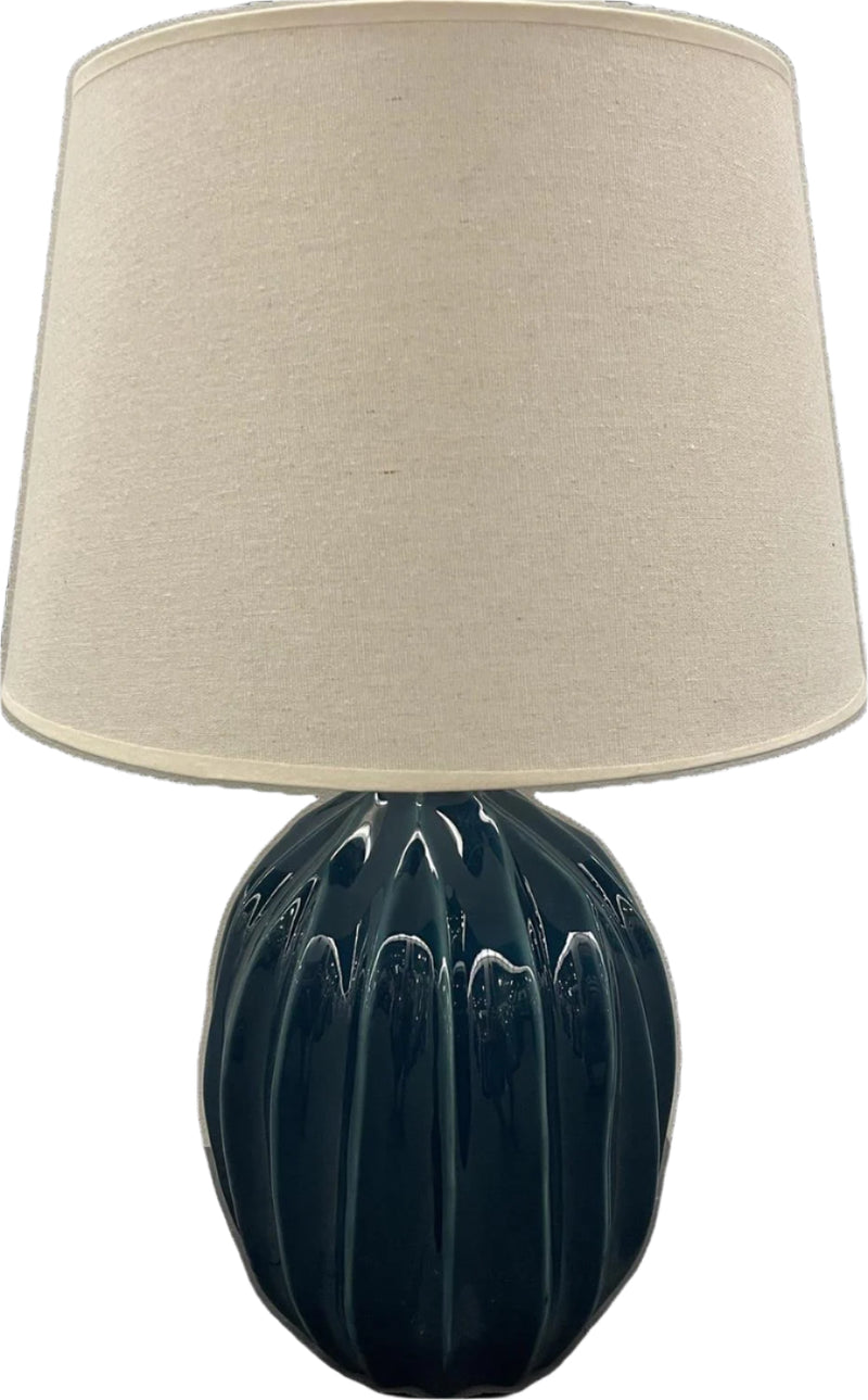 Vertical Waves Lamp w/ Shade - Dark Blue