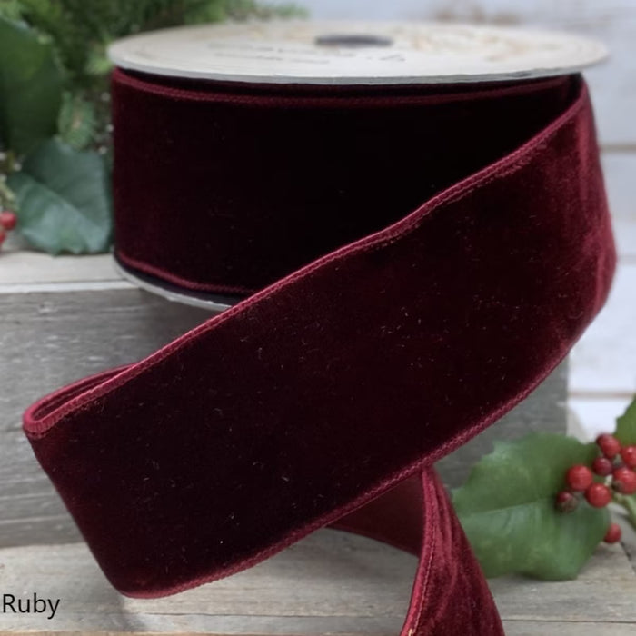 Ribbon - Lush Velvet - Ruby - 2.5"