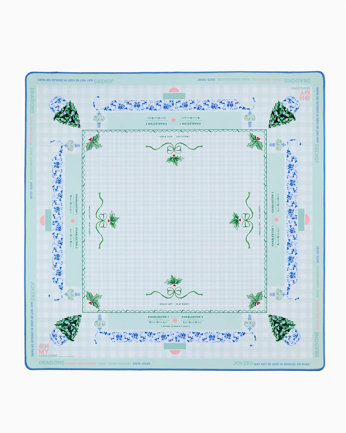 Mahjong Mat - Holly Jolly Mat in Tube (Holiday)