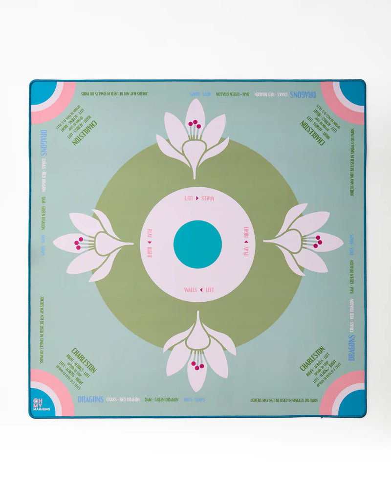 Mahjong Mat - Sage Lotus