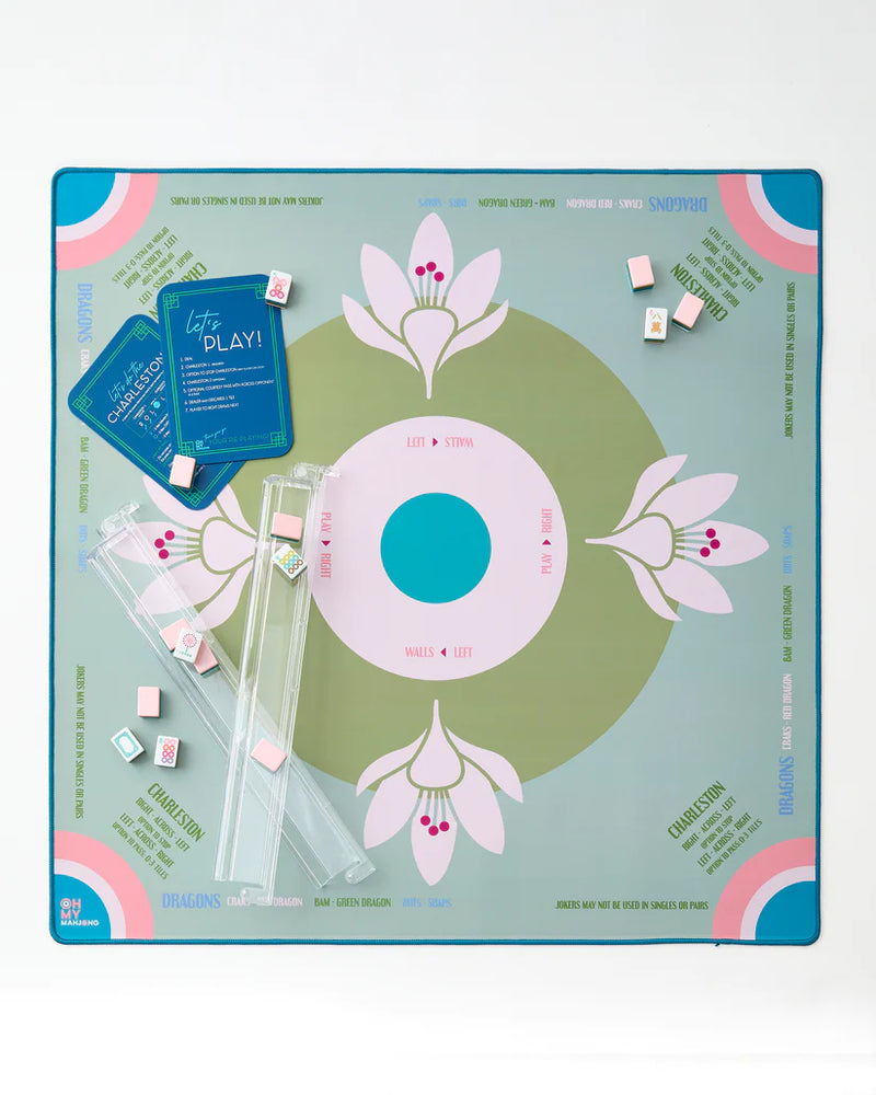 Mahjong Mat - Sage Lotus