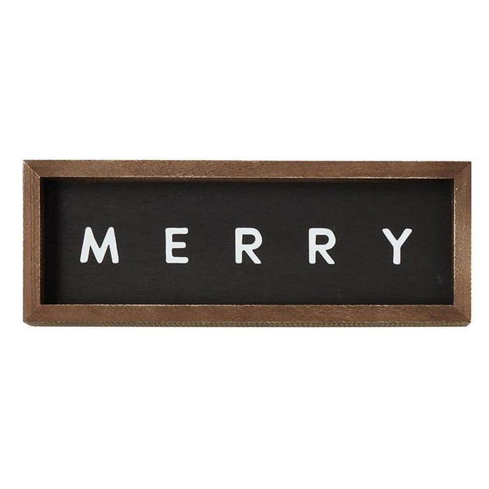 Merry Wood Sign