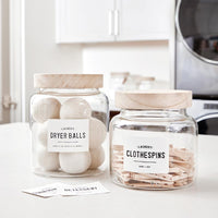 Glass Laundry Canister - Large