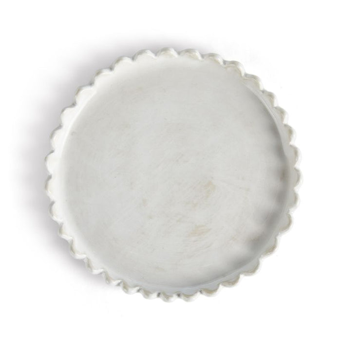 Maddie Petite Round Tray - White
